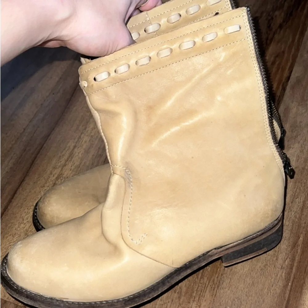 Free people leather ankle boots - Picture 2 of 6